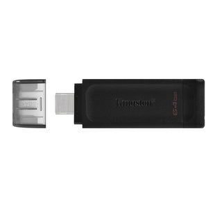 USB Pendrive Kingston DT70/64GB Schwarz 64 GB (1 Stück)