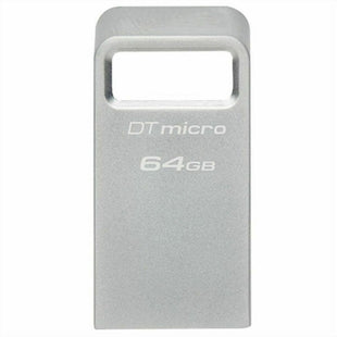 USB Pendrive Kingston Micro Schwarz Stahl 64 GB (1 Stück)