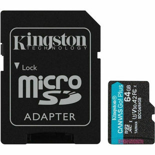 Mikro SD Speicherkarte mit Adapter Kingston SDCG4/64GB 64 GB
