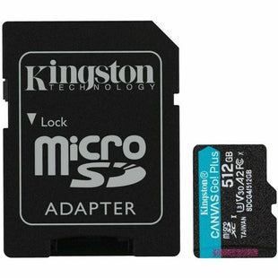 Mikro SD Speicherkarte mit Adapter Kingston SDCG4/512GB 512 GB