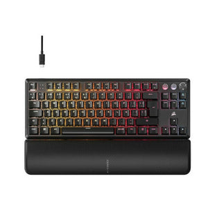 Drahtlose Tastatur Corsair CH-911911G-ES Schwarz QWERTY