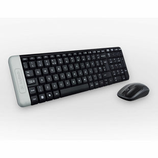 Tastatur mit Drahtloser Maus Logitech 920-003158 Portugiesisch