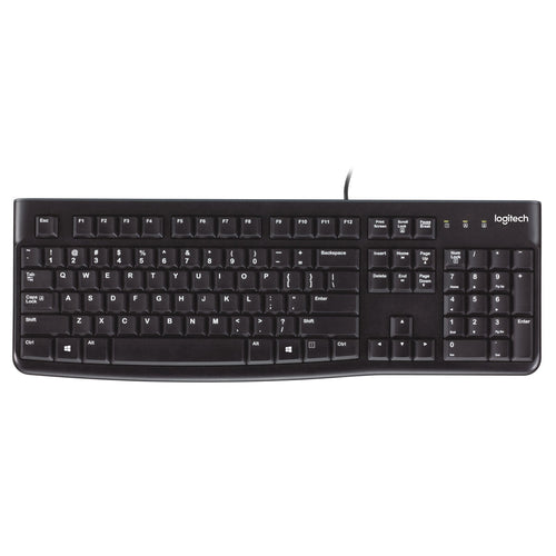 Tastatur Logitech K120 Schwarz Qwerty Spanisch Qwerty US