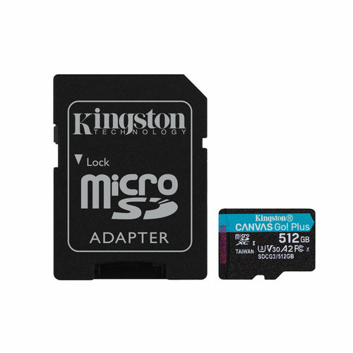 Mikro SD Speicherkarte mit Adapter Kingston SDCG3/512GB Klasse 10 UHS-I 512 GB