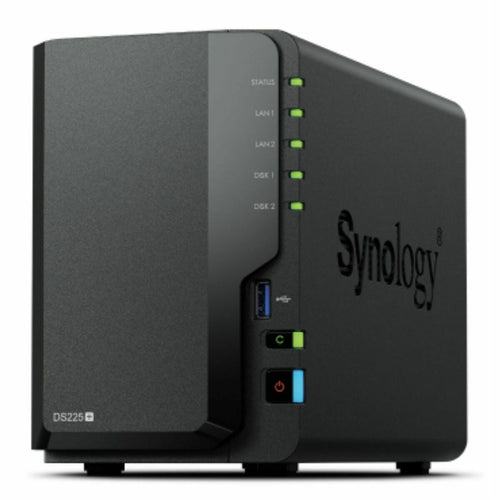 NAS-Netzwerk-Speicher Synology DS225P+ Schwarz Intel Celeron J4125