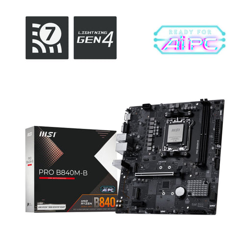 Motherboard MSI PRO B840M-B AMD AM5 AMD
