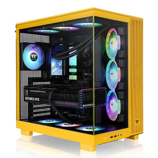 ATX Semi-Tower Gehäuse THERMALTAKE View 380 XL TG ARGB Gelb