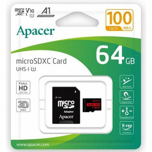 Mikro SD Speicherkarte mit Adapter Apacer XC UHS 1 64 GB