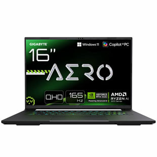 Laptop Gigabyte AERO X16 1VH93ESC64AH Copilot+ 16" 32 GB RAM 1 TB SSD AMD Ryzen AI 9 HX 370 Nvidia Geforce RTX 4060 geforce rtx