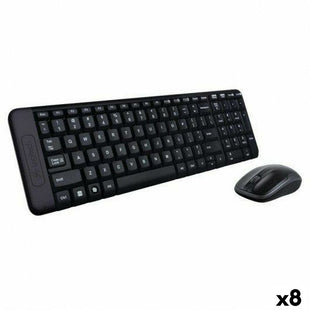 Tastatur mit Maus Logitech K220 (8 Stück)