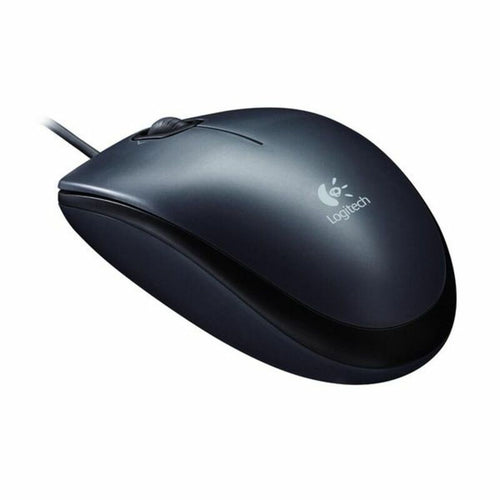 Optische Maus Logitech LGT-M90 USB Schwarz Grau