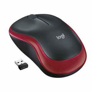 Schnurlose Mouse Logitech M185 Rot Schwarz Schwarz/Rot