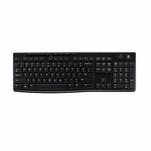 Drahtlose Tastatur Logitech K270 Schwarz Qwerty Spanisch