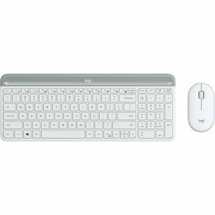 Mouse und Tastatur Logitech MK470 Weiß Qwerty Spanisch