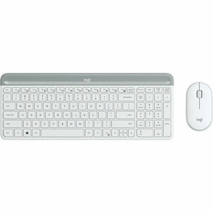 Tastatur mit Maus Logitech 920-009199 Weiß Spanisch Qwerty Spanisch