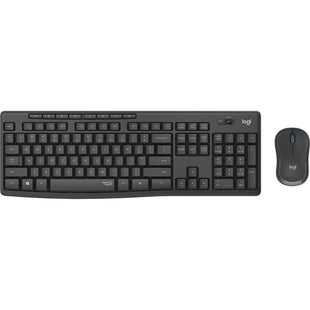 Tastatur mit Drahtloser Maus Logitech MK295 Schwarz Qwerty Spanisch QWERTY