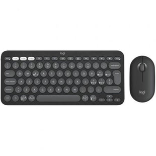 Tastatur mit Maus Logitech 920-012227 Schwarz