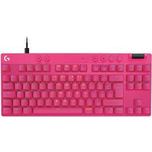 Tastatur mit Maus Logitech 920-013249 Rosa Azerty Französisch