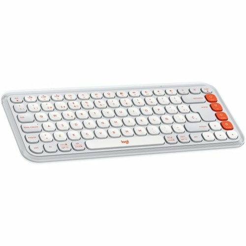 Tastatur Logitech Pop Icon Weiß Qwerty Spanisch QWERTY