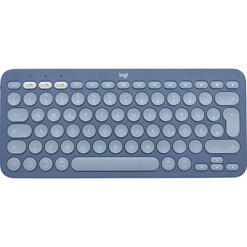 Tastatur Logitech K380 Blau Qwerty Spanisch QWERTZ