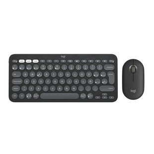 Tastatur mit Maus Logitech Pebble 2 Combo Graphit Qwerty Spanisch