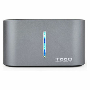 Dual-Dockstation TooQ TQDS-805G 2.5"-3.5" HDD/SSD SATA USB 3.0 Grau