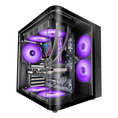 ATX Semi-Tower Gehäuse Mars Gaming MCCURV Schwarz