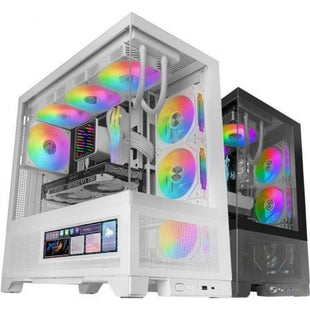 ATX Semi-Tower Gehäuse Mars Gaming MCLCDXW Weiß