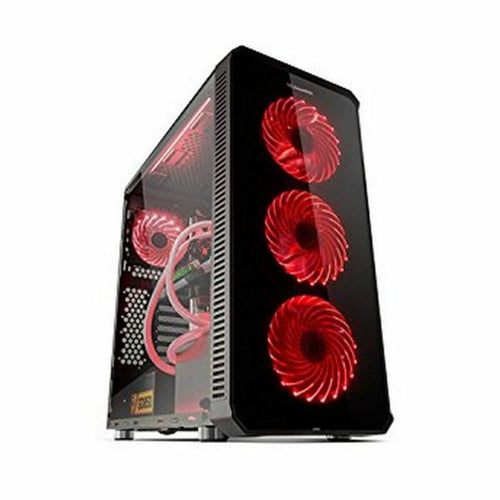 ATX Semi-Tower Gehäuse Nox Hummer TGX RGB Schwarz