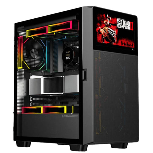 ATX Semi-Tower Gehäuse Nox NXHUMMERBIOS Schwarz