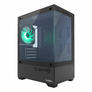 ATX Semi-Tower Gehäuse CoolBox COO-CHA-GM200B-0 Schwarz grün