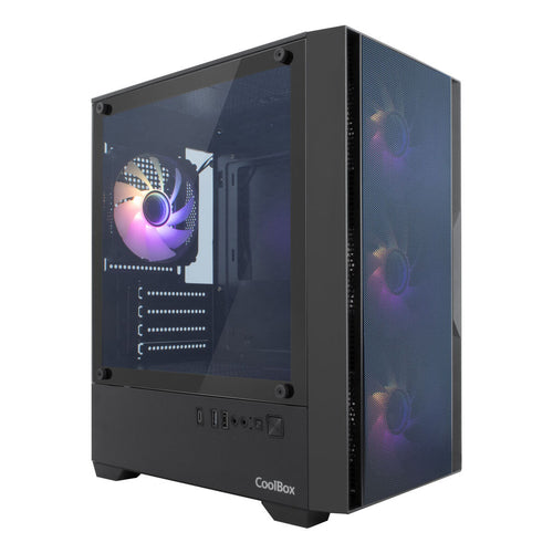 ATX Semi-Tower Gehäuse CoolBox COO-CHA-GM220B-0 Schwarz