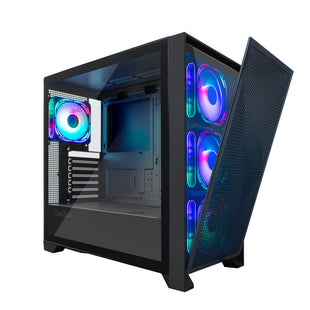 ATX Semi-Tower Gehäuse CoolBox COO-CHAGE2000-0 Schwarz