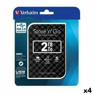 Externe Festplatte Verbatim STORE 'N' GO GEN 2 Schwarz HDD 2 TB (4 Stück)