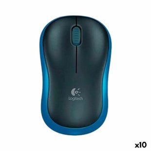 Schnurlose Mouse Logitech M185 Blau 1000 dpi (10 Stück)